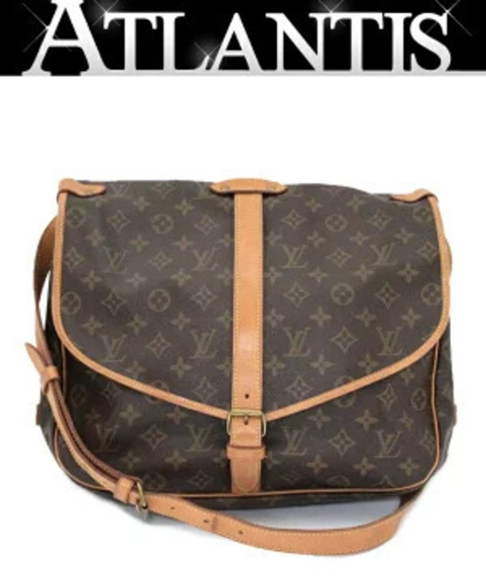 Louis Vuitton Saumur Shoulder Bag Monogram Brown